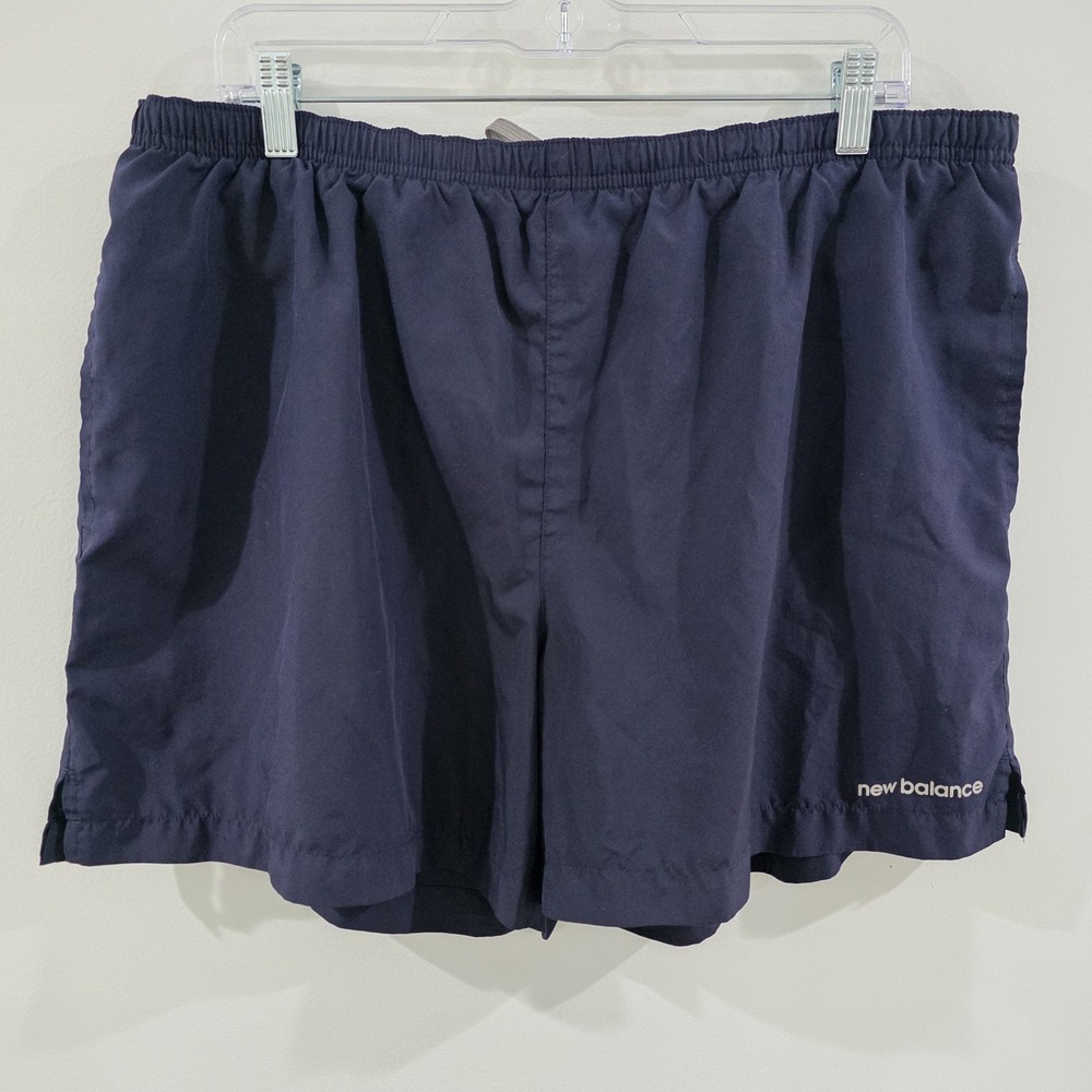 New Balance‎ Mens Shorts Size XL Lined Blue Sporty Athleisure